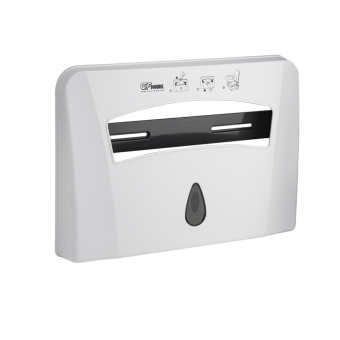 Контейнер для одноразовых сидений на крышку унитаза, пластиковый, БЕЛЫЙ с глазком