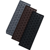 Ковровая накладка на ступень грязезащитный коврик для лестницы 25x75 см влаговпитывающий велюровый 