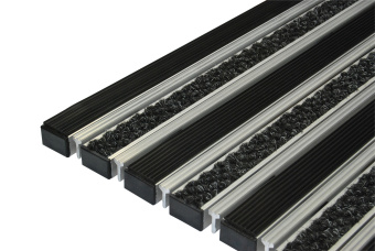 Грязезащитный коврик модульный настил решетка Резина Скребок Ворс (Текстиль) сменные модули 